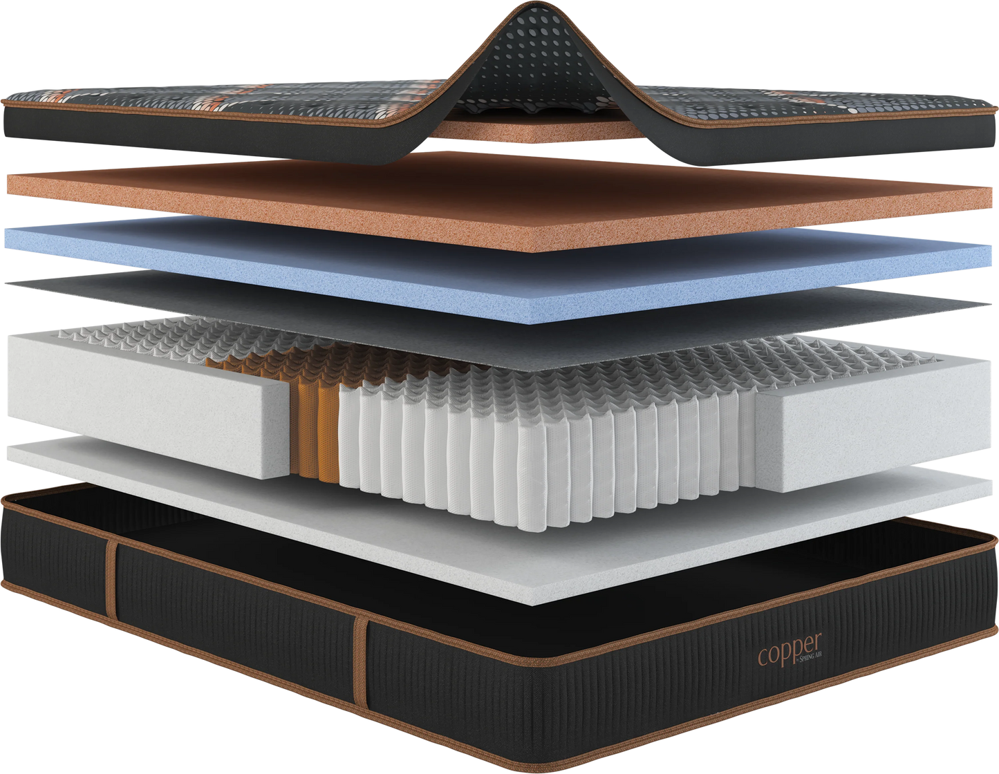 Spring Air Copper Hybrid Firm Eurotop
