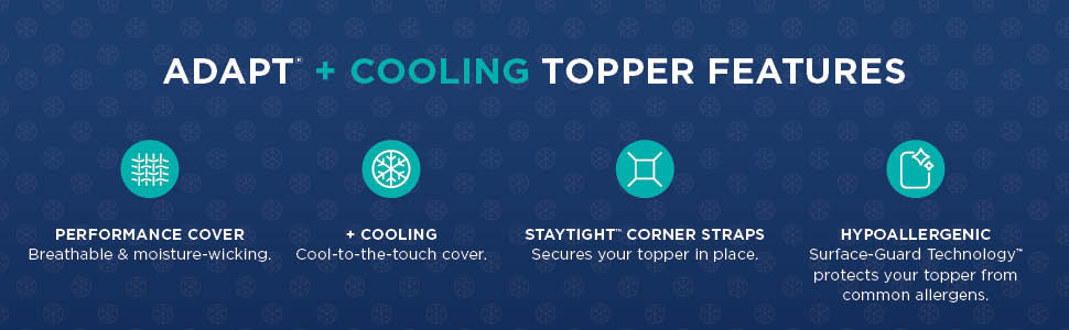 TEMPUR-Adapt + Cooling Mattress Topper
