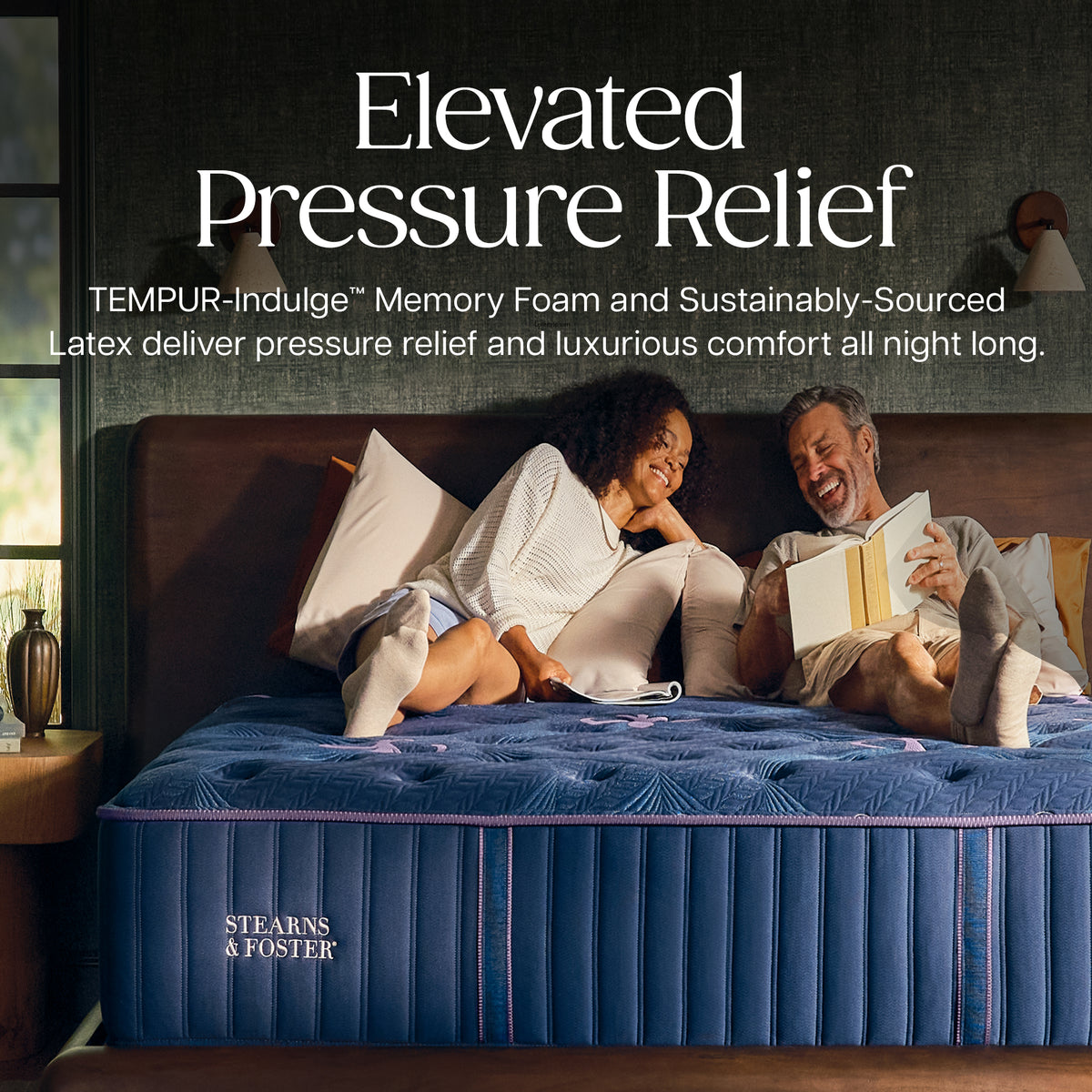 TEMPUR-Indulge memory foam and latex pressure relief