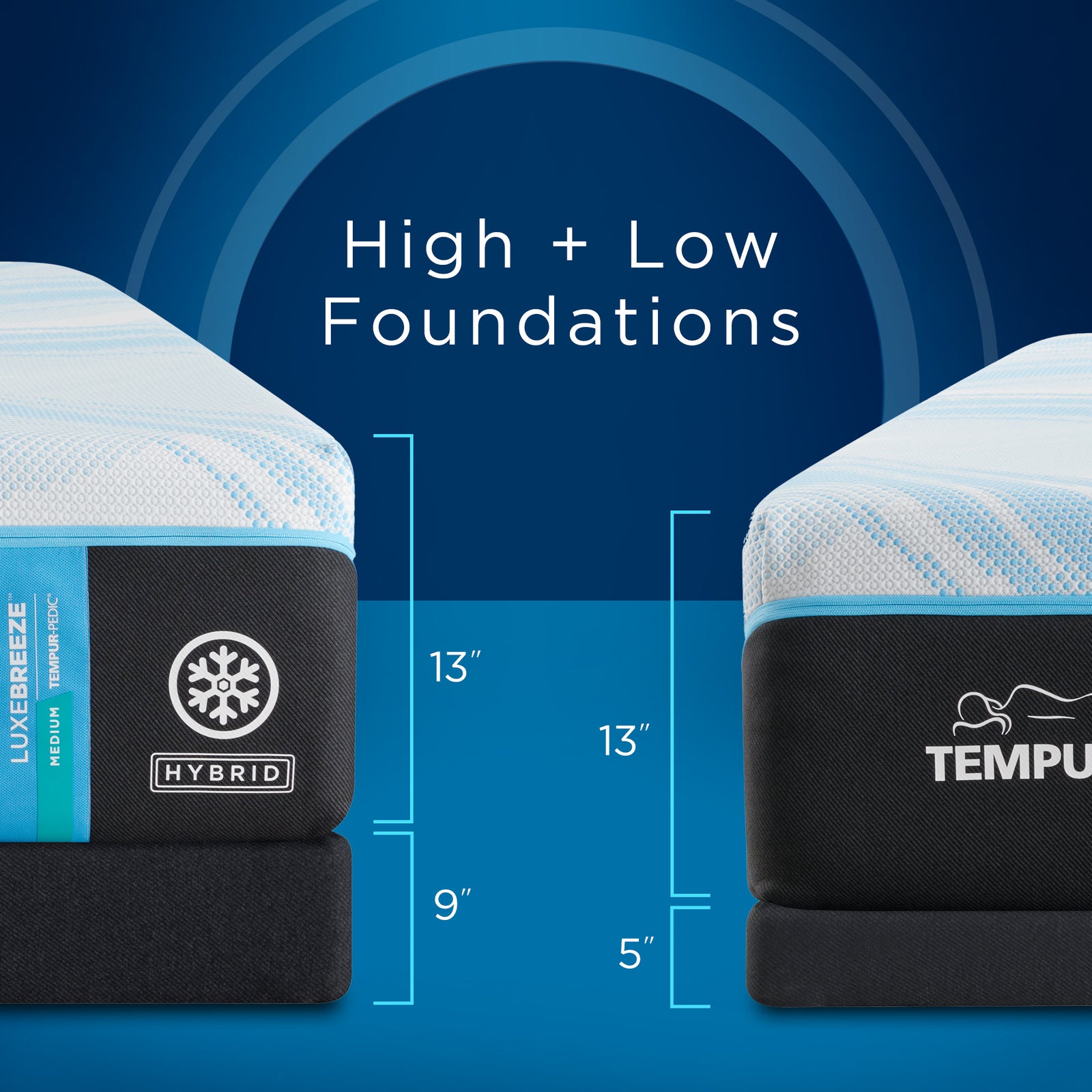 TEMPUR-LuxeBreeze° Medium Hybrid by Tempurpedic™