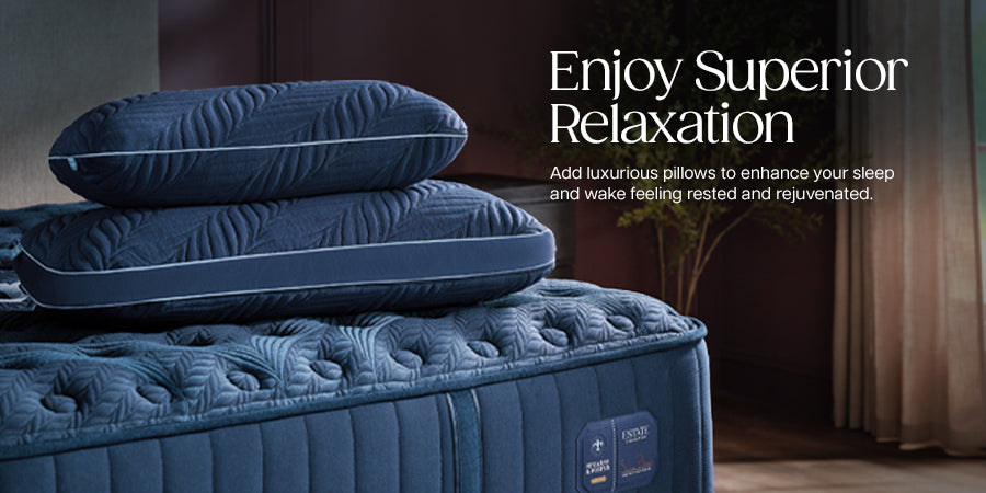 Stearns & Foster Estate Latex Pillow with Cooling TENCEL Cover