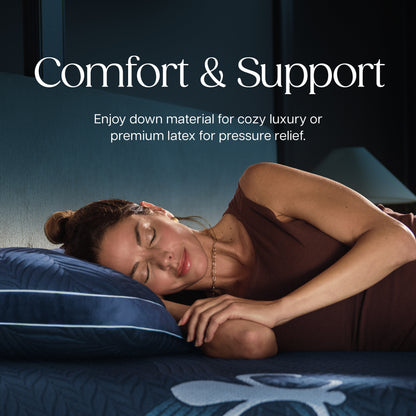 Stearns & Foster Lux Estate Pillow: Down One Side, Latex the Other