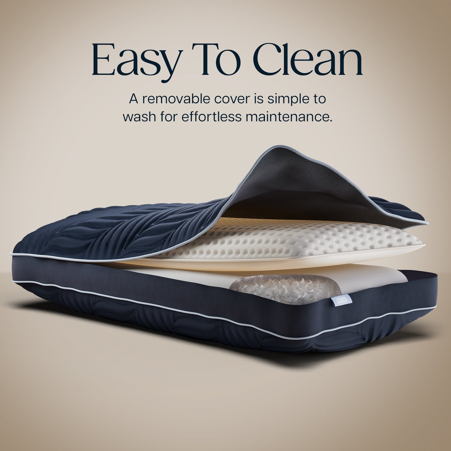 Stearns & Foster Lux Estate Pillow: Down One Side, Latex the Other