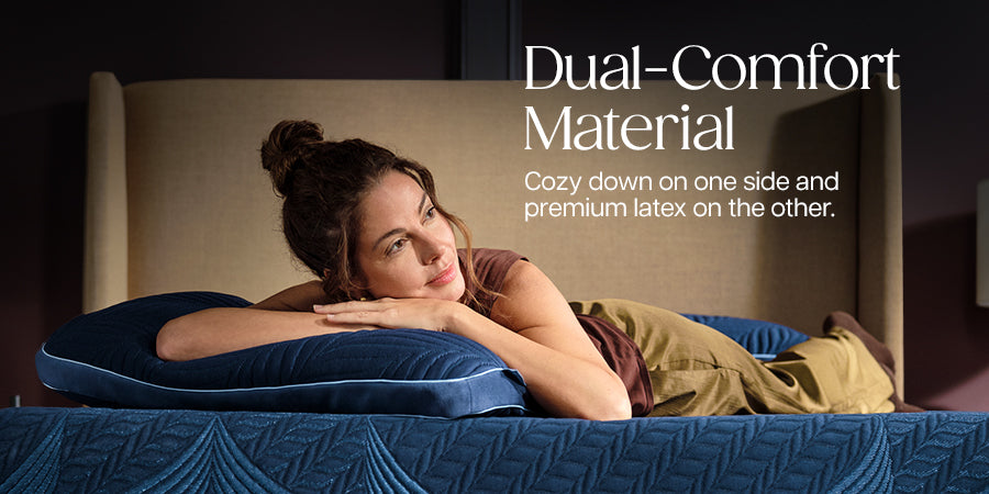 Stearns & Foster Lux Estate Pillow: Down One Side, Latex the Other