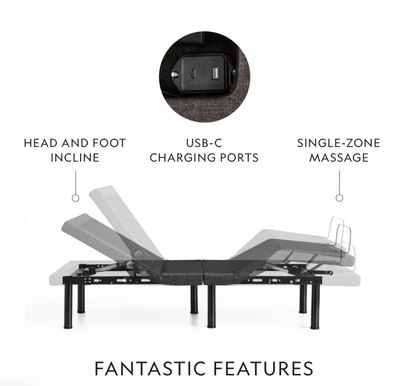 Malouf M455 Smart Adjustable Bed Base