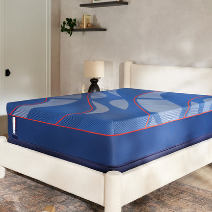 Albany II Medium hybrid mattress in a bedroom