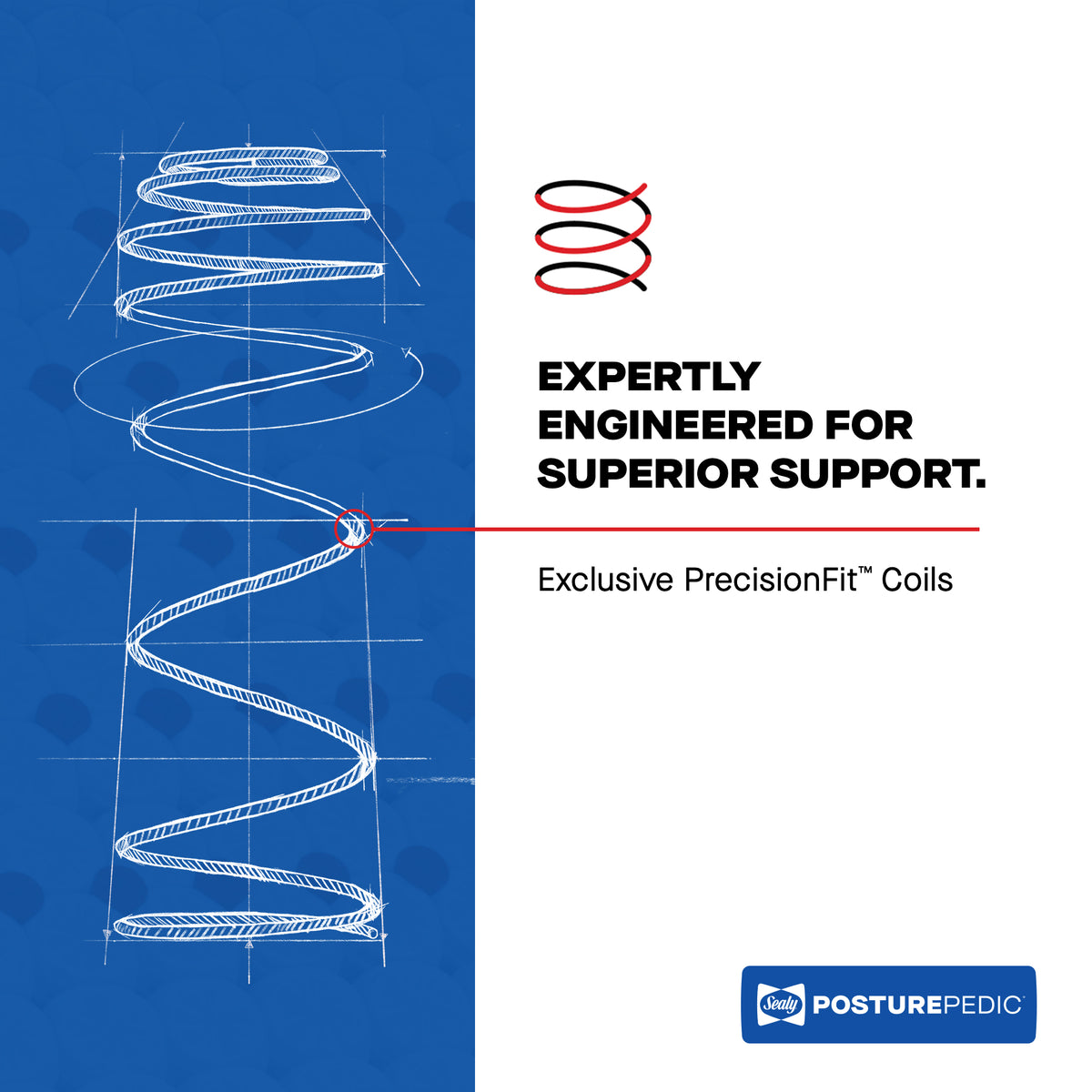 PrecisionFit coils engineered for responsive support