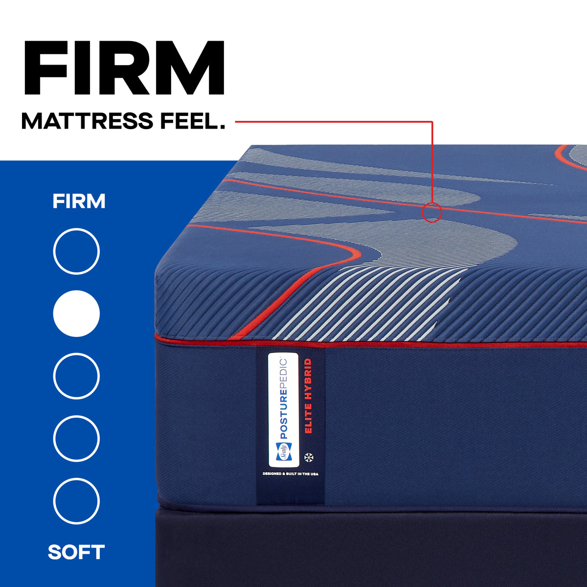 Brenham II Firm mattress feel: firm comfort