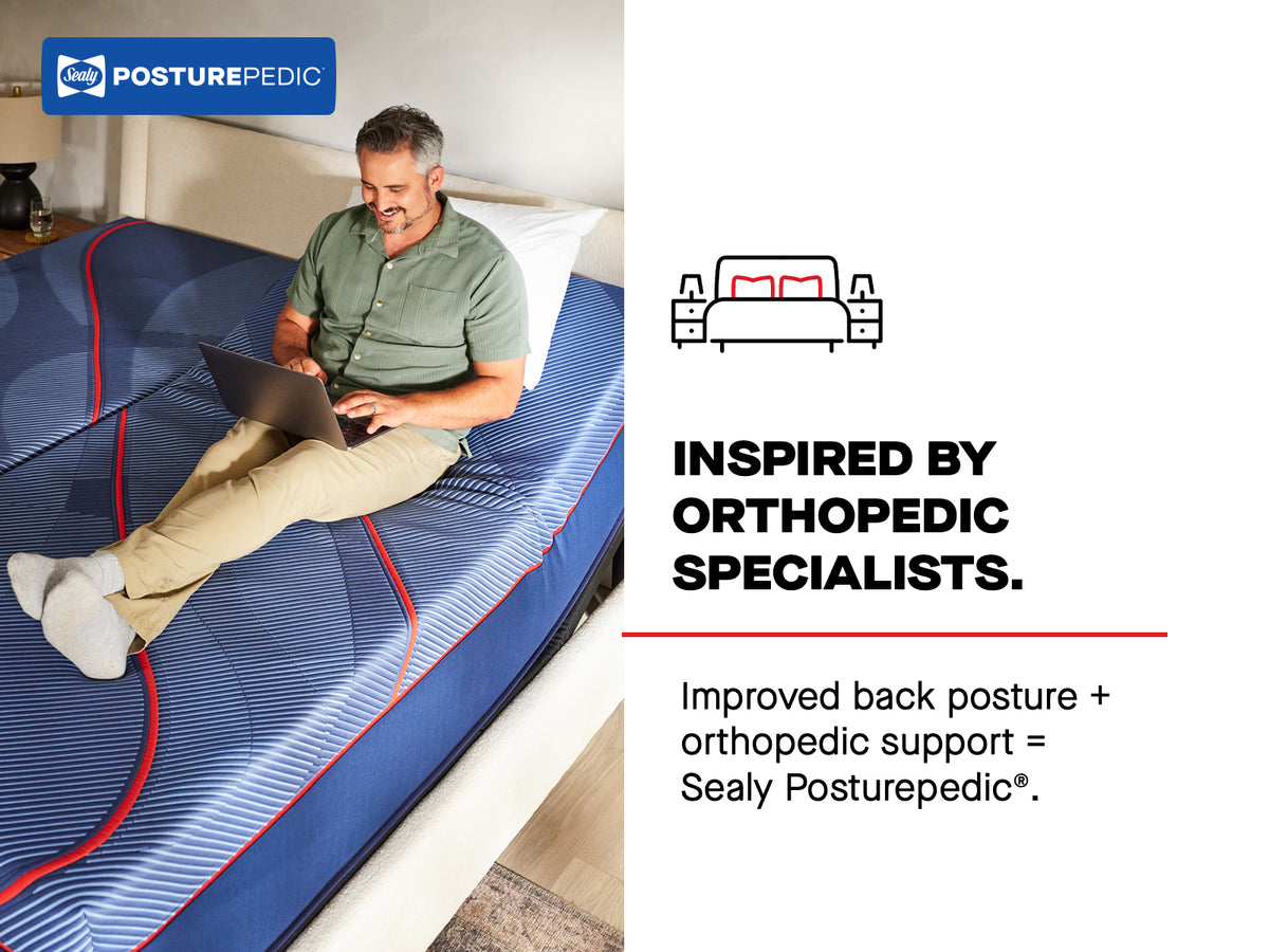 Sealy Posturepedic mattress support inspired by orthopedic specialists