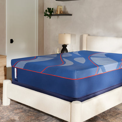 Brenham II Soft hybrid mattress in a bedroom