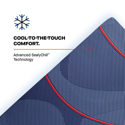 Advanced SealyChill technology for cool-to-the-touch comfort