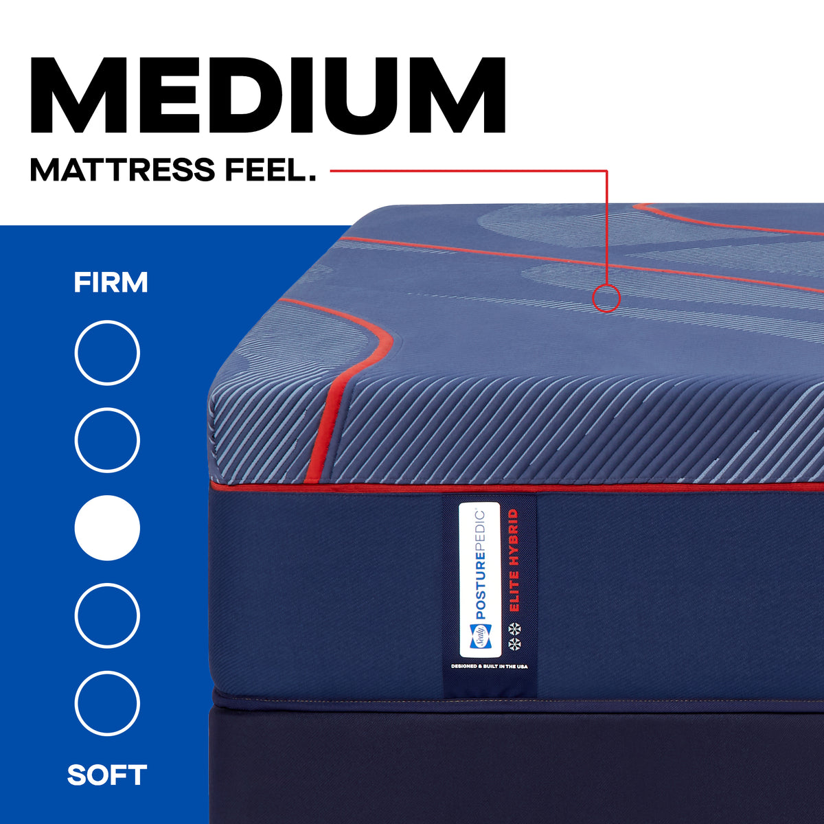High Point II Medium mattress feel: balanced medium comfort