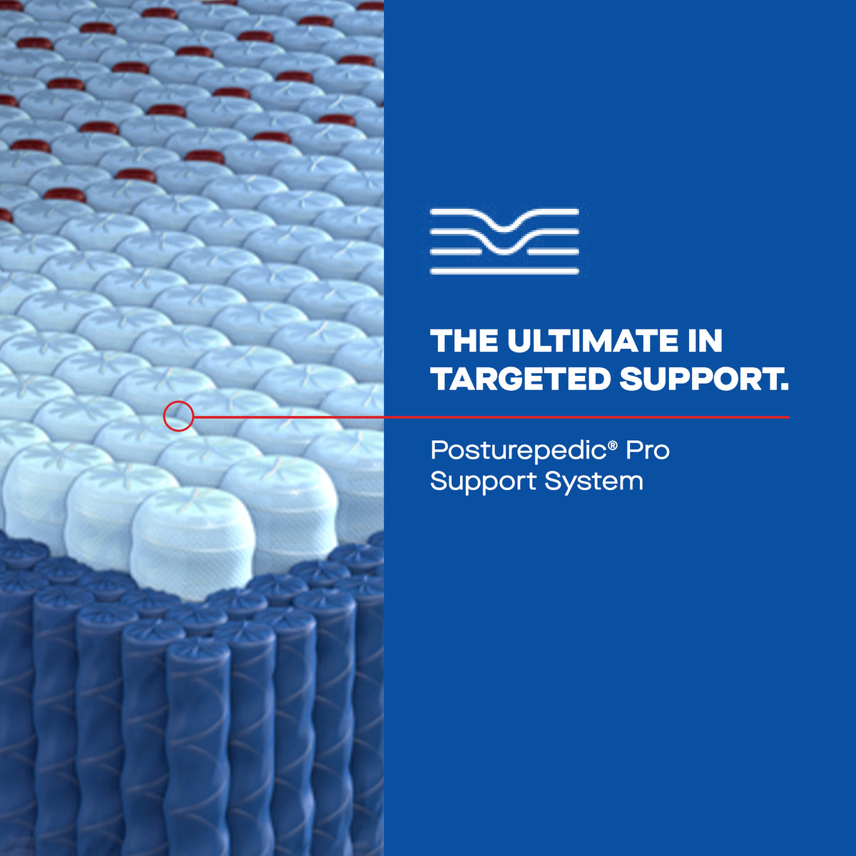 Posturepedic Pro Support System with targeted support
