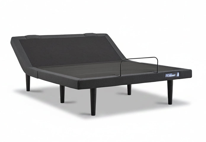 Adjustable power base in a styled bedroom
